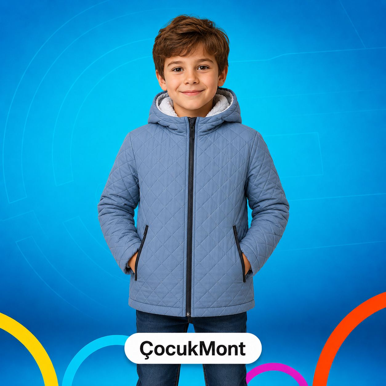 TOPTAN ERKEK ÇOCUK ŞİŞME MONT 2-5 YAŞ
